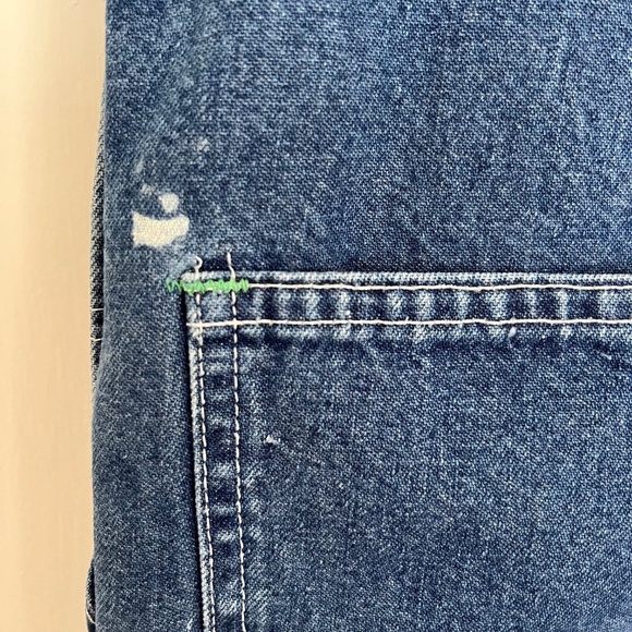 Rare Unisex Vintage OshKosh B'gosh Vestbak Denim Bib Overalls | Size 34 x 30 - Picture 12 of 13